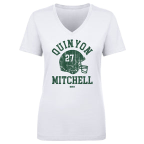 Quinyon Mitchell Women's V-Neck T-Shirt | 500 LEVEL