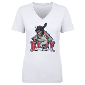 Kirby Puckett Women's V-Neck T-Shirt | 500 LEVEL