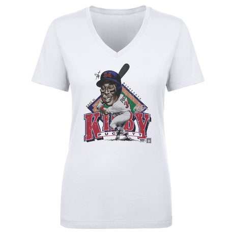 Kirby Puckett Women's V-Neck T-Shirt | 500 LEVEL