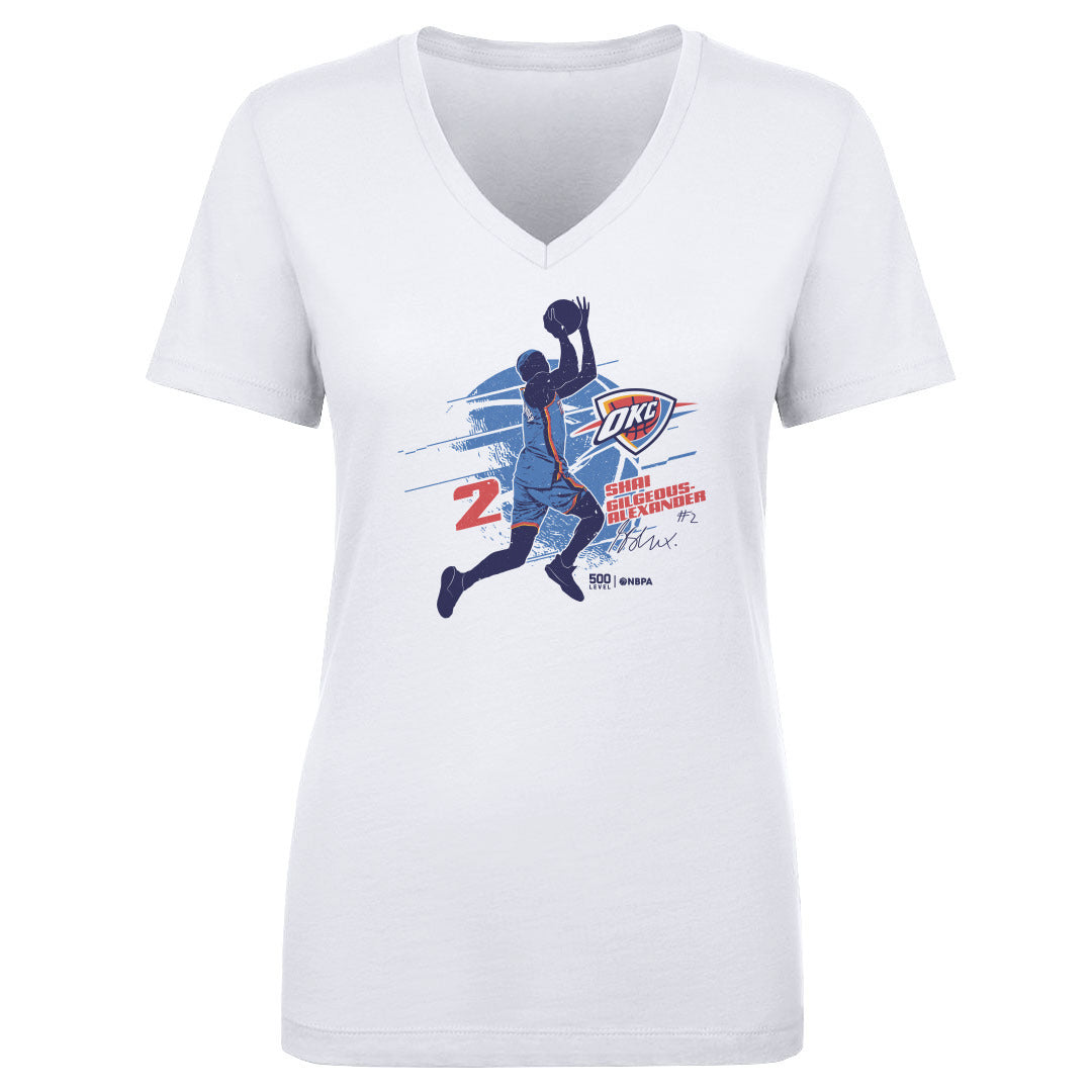 Shai Gilgeous-Alexander Women's V-Neck T-Shirt | 500 LEVEL