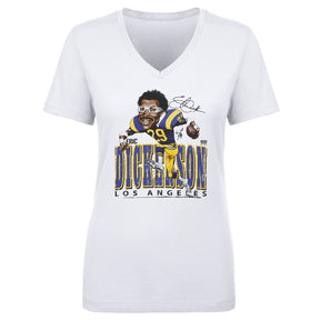 Eric Dickerson Women's V-Neck T-Shirt | 500 LEVEL