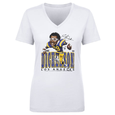Eric Dickerson Women's V-Neck T-Shirt | 500 LEVEL