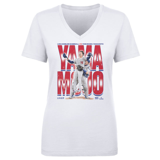 Yoshinobu Yamamoto Women's V-Neck T-Shirt | 500 LEVEL
