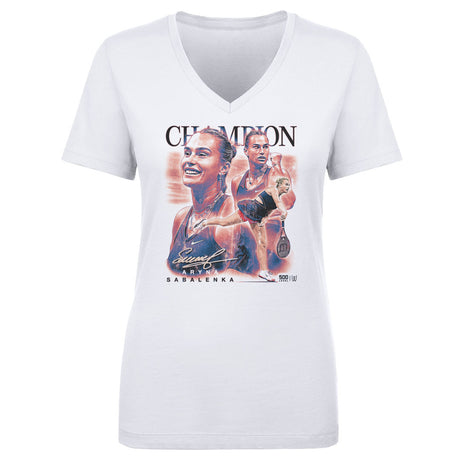 Aryna Sabalenka Women's V-Neck T-Shirt | 500 LEVEL