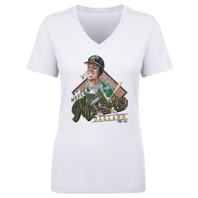 Mark McGwire Women's V-Neck T-Shirt | 500 LEVEL