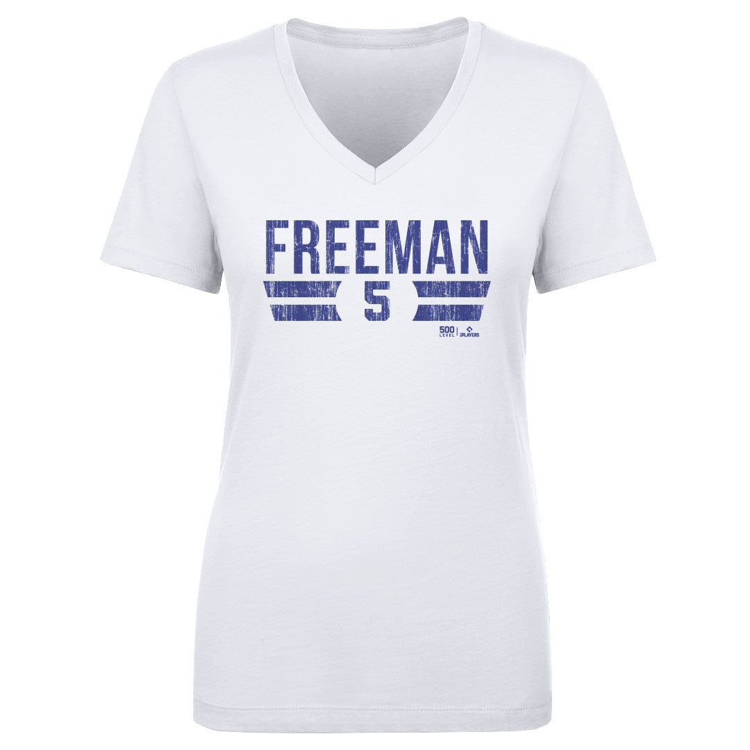 Freddie Freeman Women's V-Neck T-Shirt | 500 LEVEL