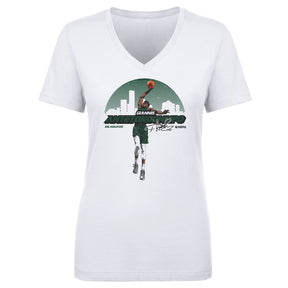 Giannis Antetokounmpo Women's V-Neck T-Shirt | 500 LEVEL