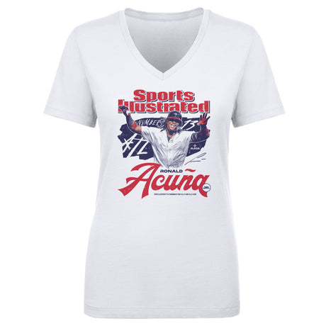 Ronald Acuna Jr. Women's V-Neck T-Shirt | 500 LEVEL