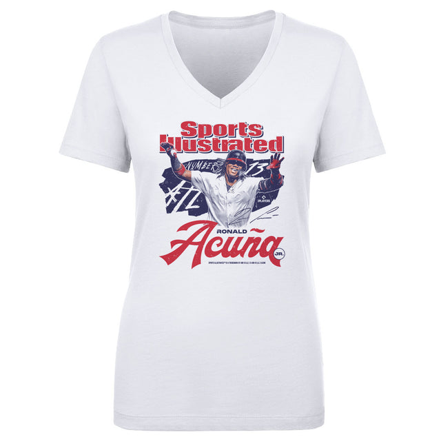 Ronald Acuna Jr. Women's V-Neck T-Shirt | 500 LEVEL