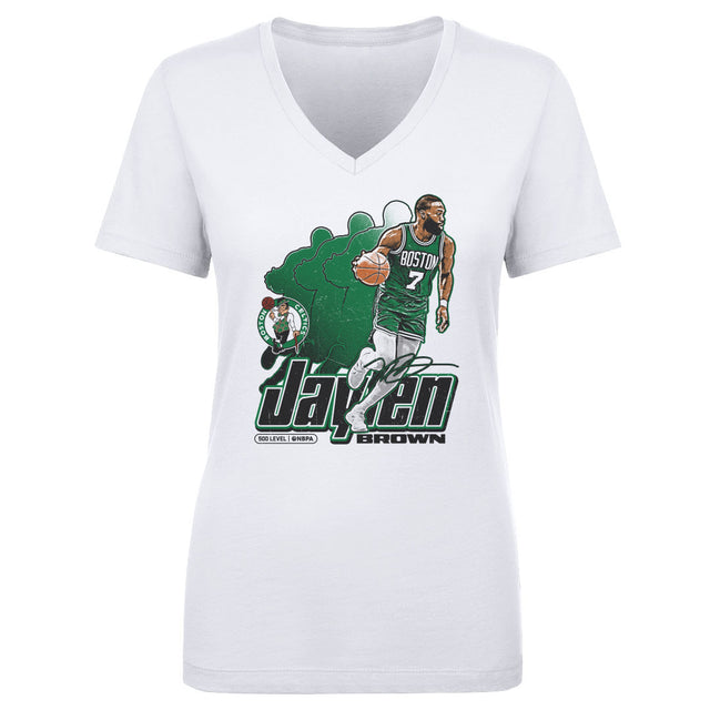 Jaylen Brown Women's V-Neck T-Shirt | 500 LEVEL