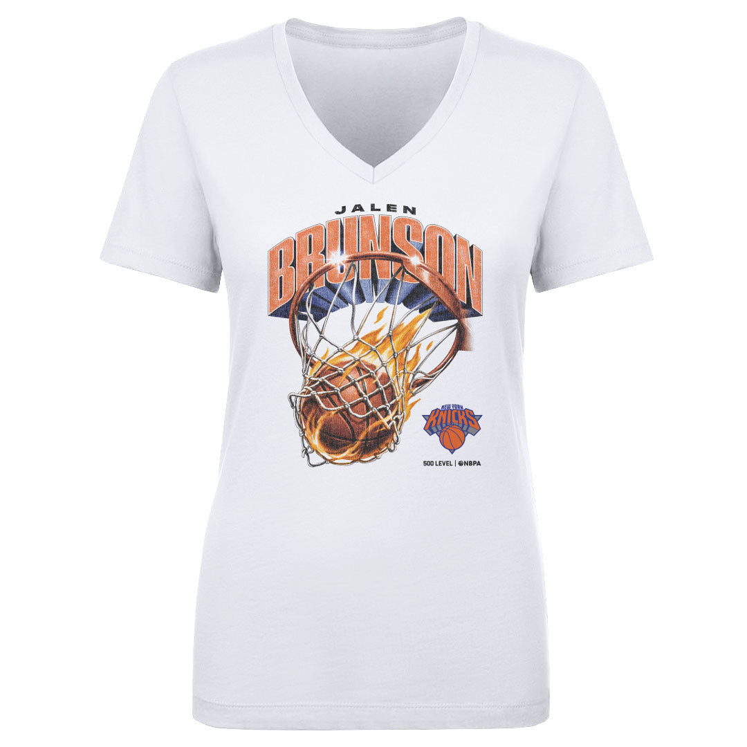 Jalen Brunson Women's V-Neck T-Shirt | 500 LEVEL