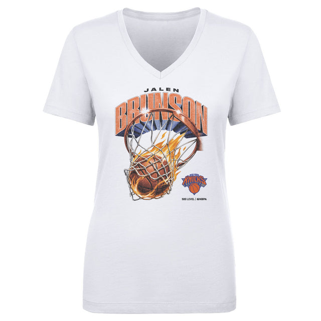 Jalen Brunson Women's V-Neck T-Shirt | 500 LEVEL