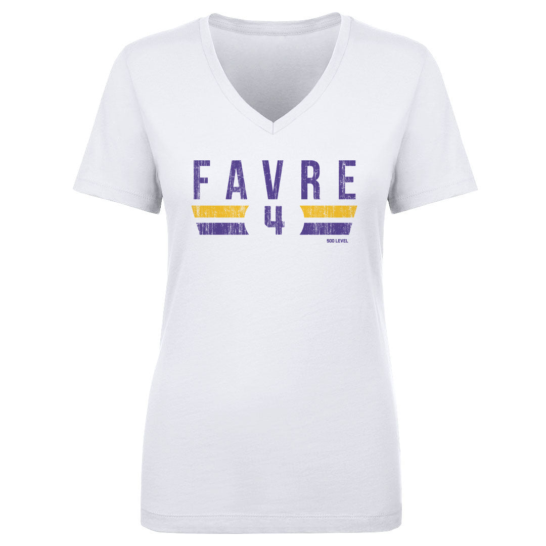 Brett Favre Women's V-Neck T-Shirt | 500 LEVEL