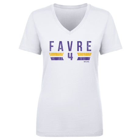 Brett Favre Women's V-Neck T-Shirt | 500 LEVEL