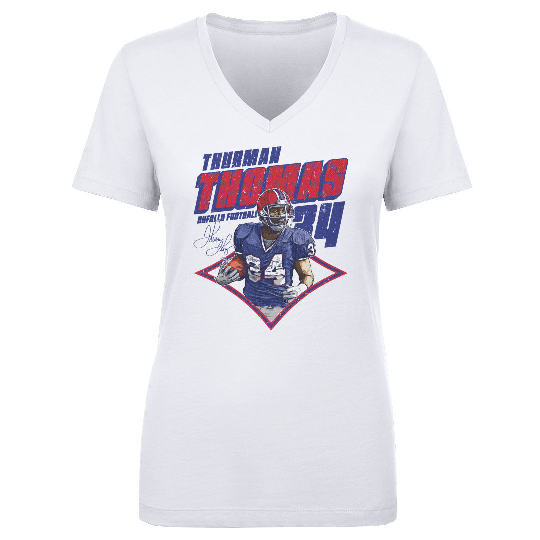 Thurman Thomas Women's V-Neck T-Shirt | 500 LEVEL