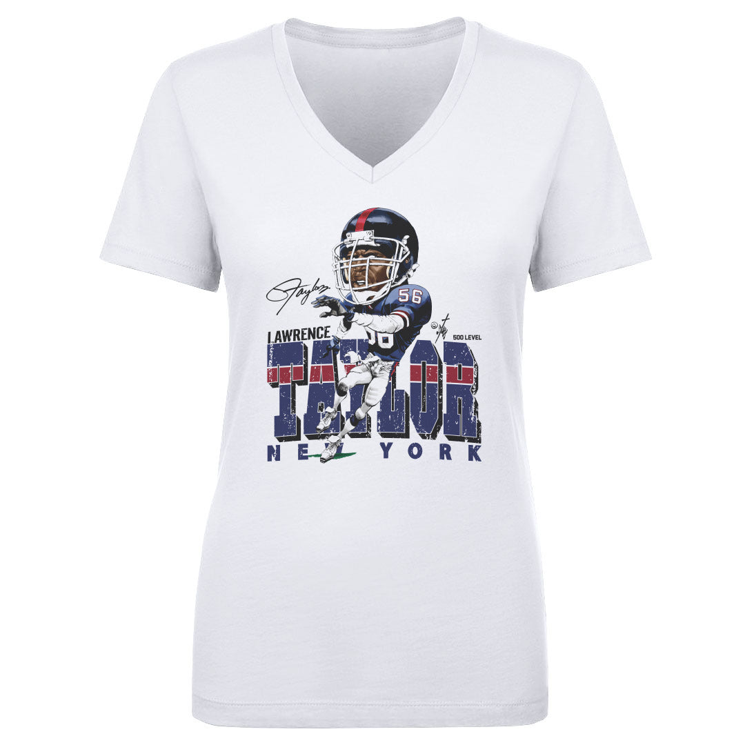 Lawrence Taylor Women's V-Neck T-Shirt | 500 LEVEL