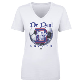 DePaul Blue Demons Women's V-Neck T-Shirt | 500 LEVEL
