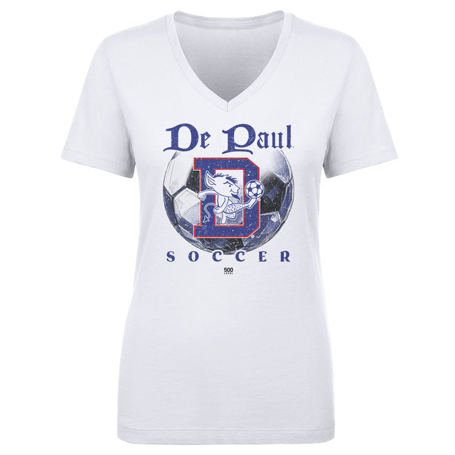 DePaul Blue Demons Women's V-Neck T-Shirt | 500 LEVEL
