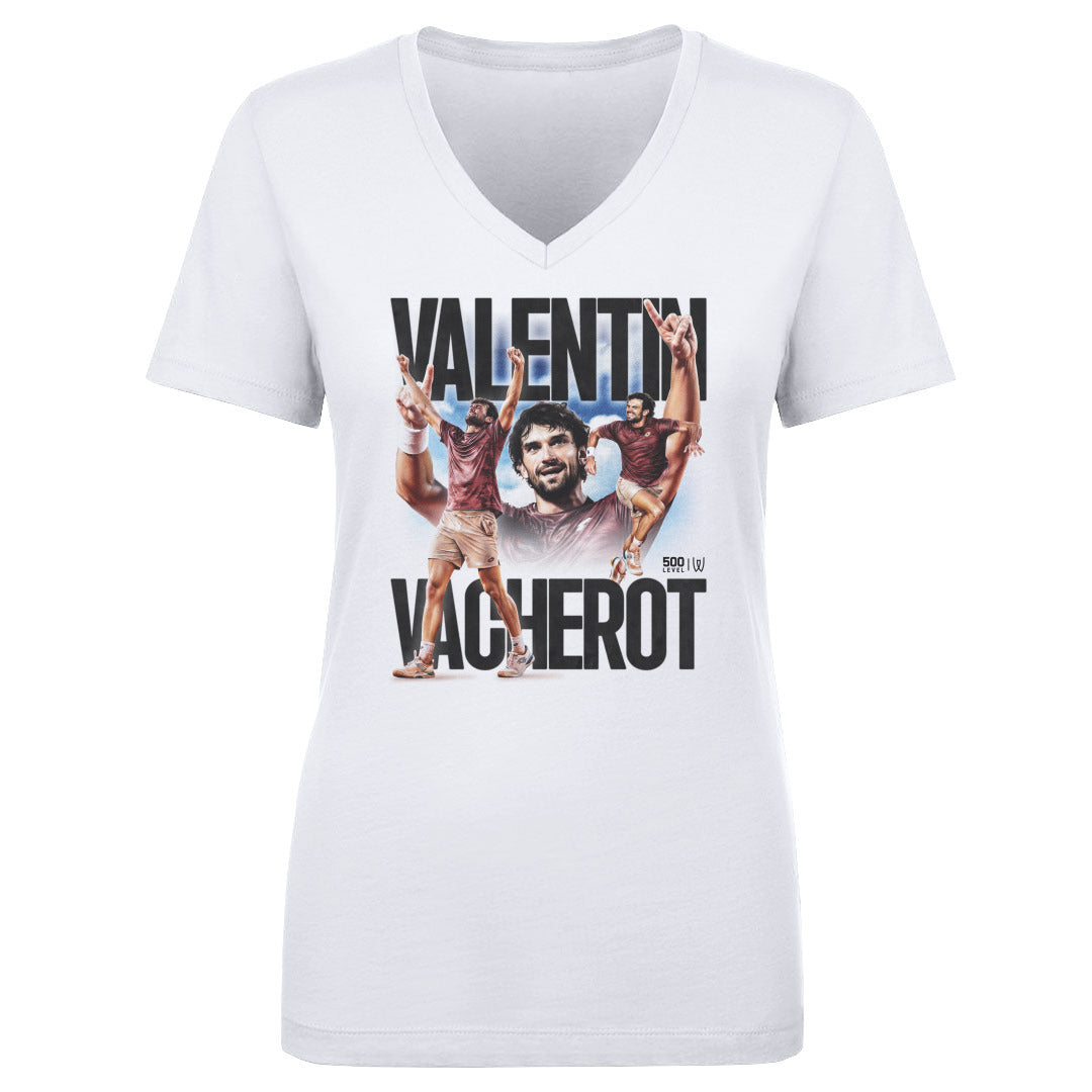 Valentin Vacherot Women's V-Neck T-Shirt | 500 LEVEL
