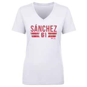 Cristopher Sanchez Women's V-Neck T-Shirt | 500 LEVEL