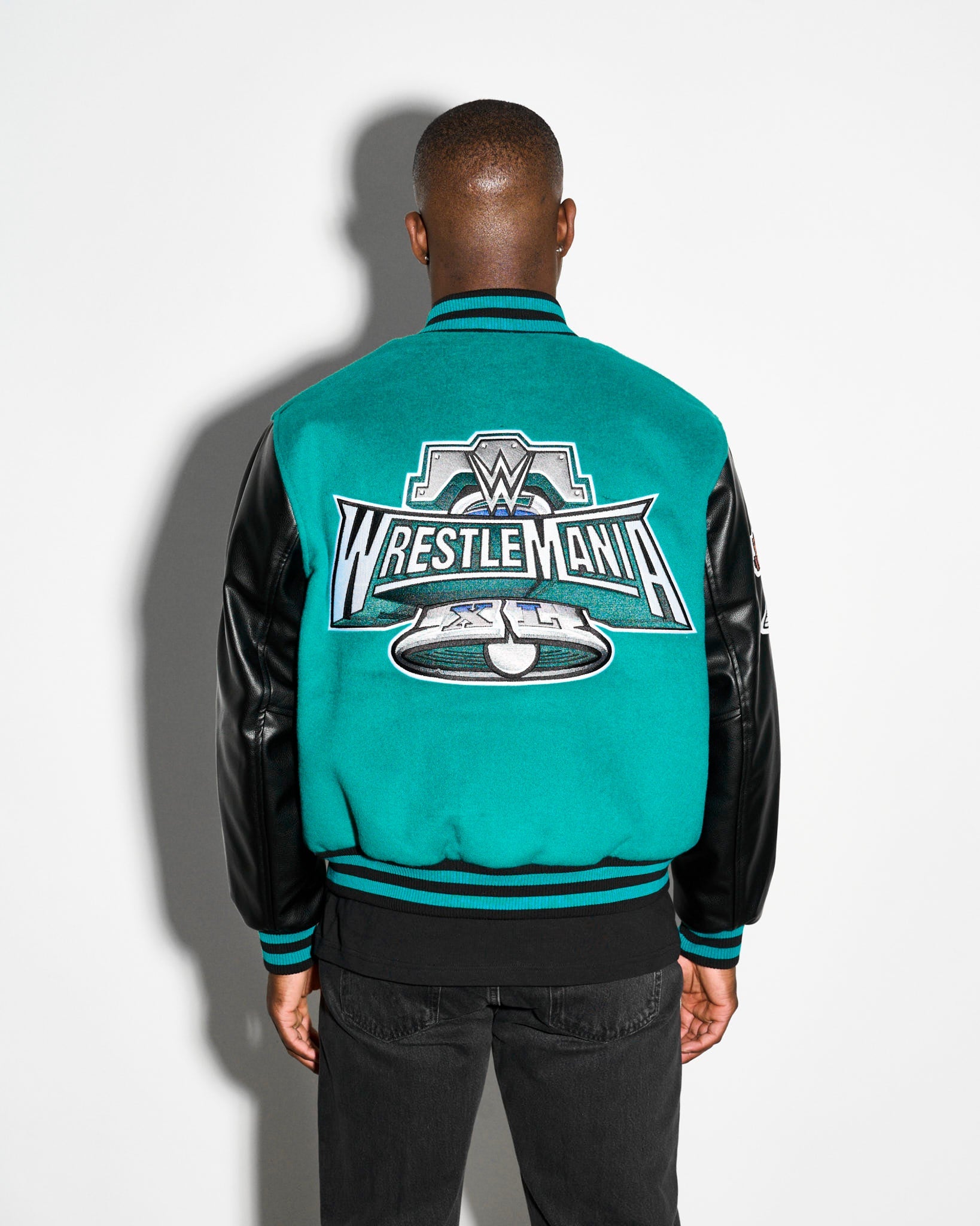 WrestleMania 40 Varsity Jacket – 500 LEVEL