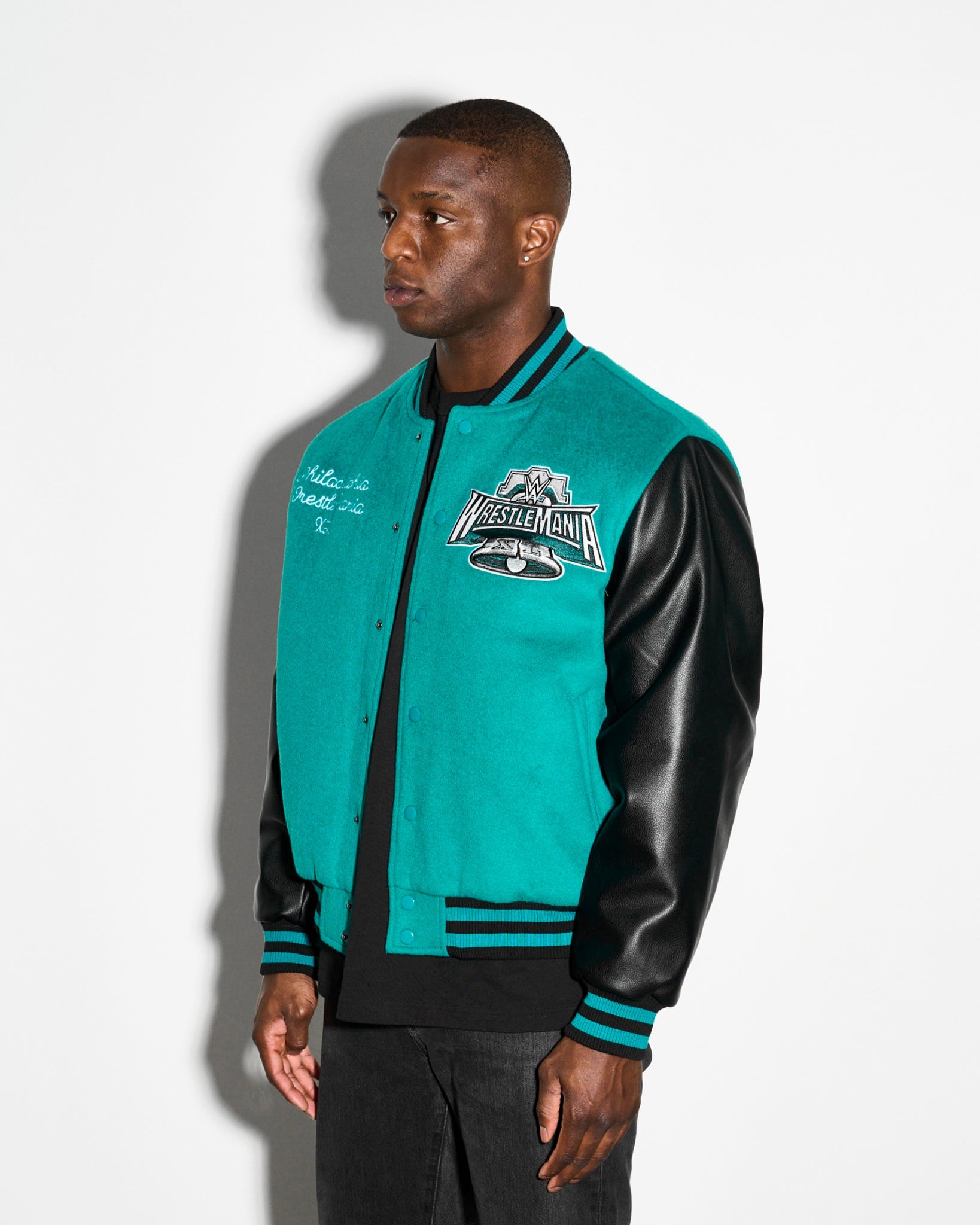 WrestleMania 40 Varsity Jacket – 500 LEVEL