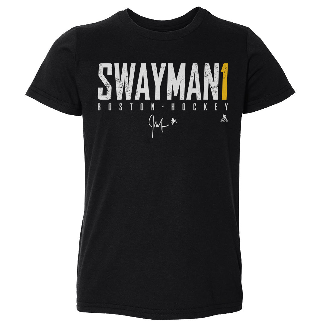 Jeremy Swayman Kids Toddler T-Shirt | 500 LEVEL