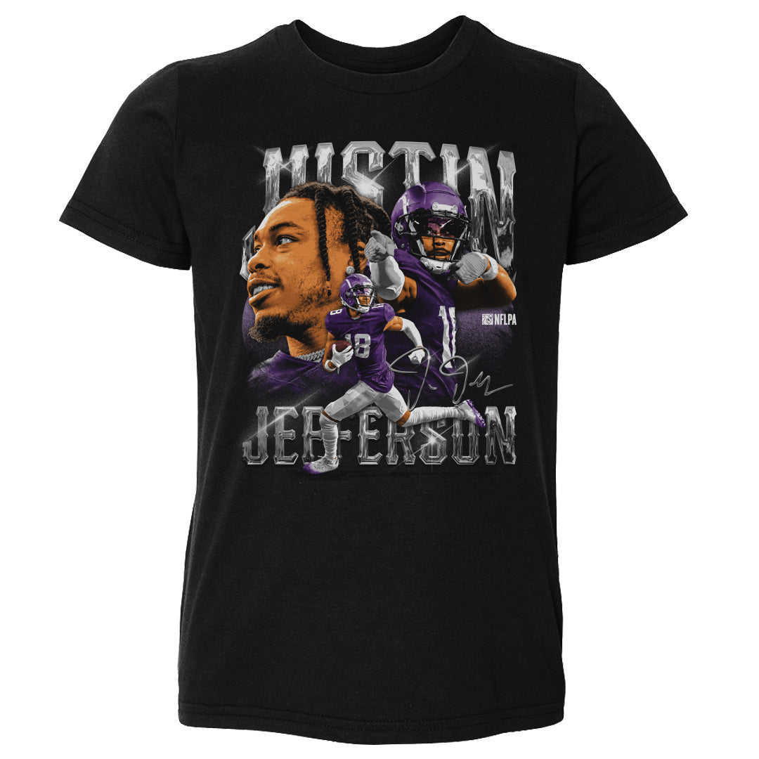 Justin Jefferson Minnesota Vintage Kids Toddler T-Shirt – 500 LEVEL