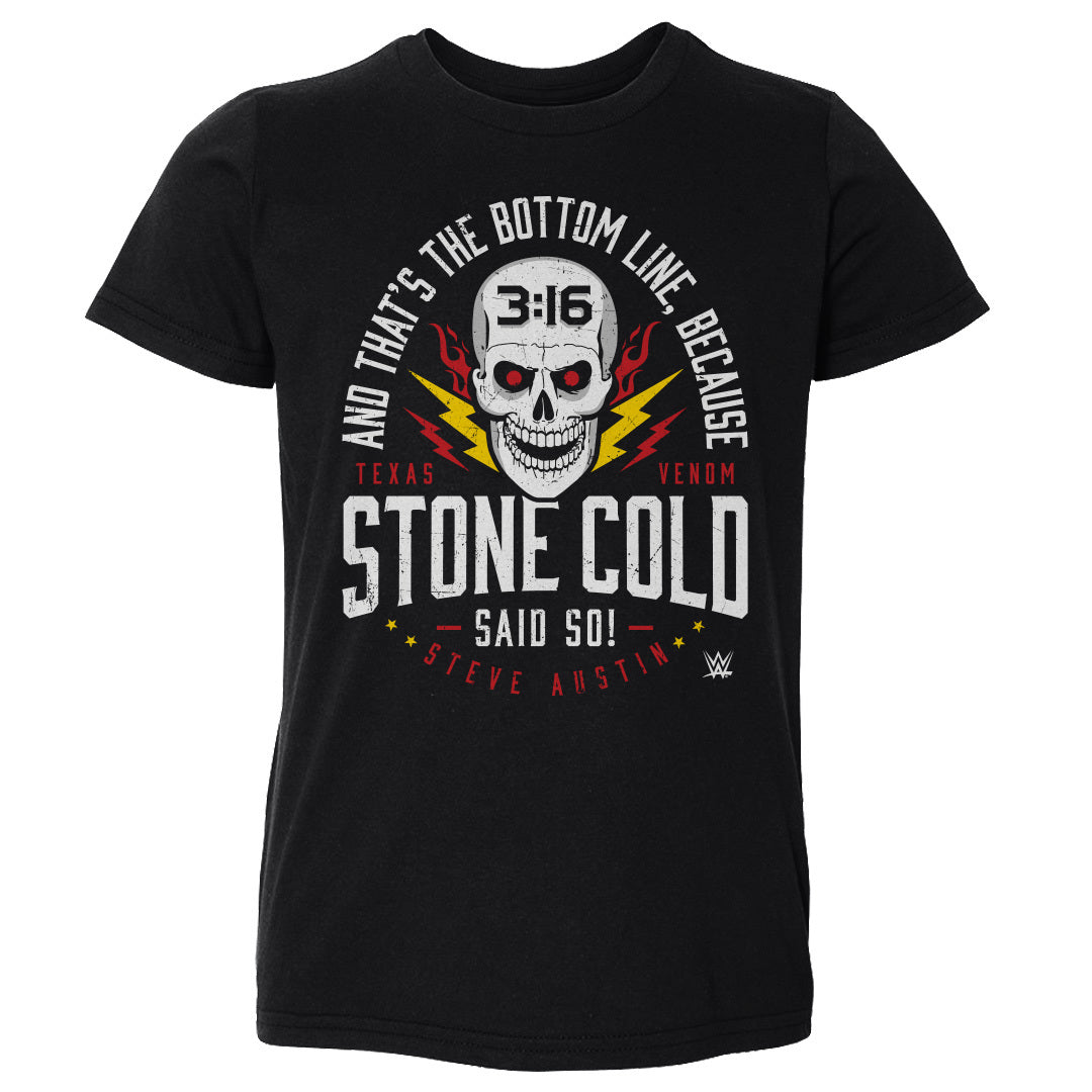 Stone Cold Steve Austin Kids Toddler T-Shirt | 500 LEVEL