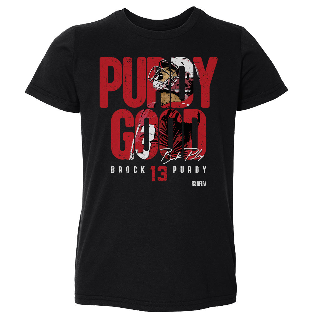 Brock Purdy Youth Black 49ers Jersey Brock Purdy Kids Toddler T