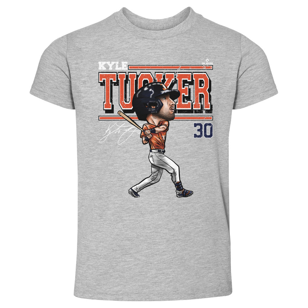 Kyle Tucker Kids Toddler T-Shirt - Heather Gray - Houston | 500 Level Major League Baseball Players Association (MLBPA)