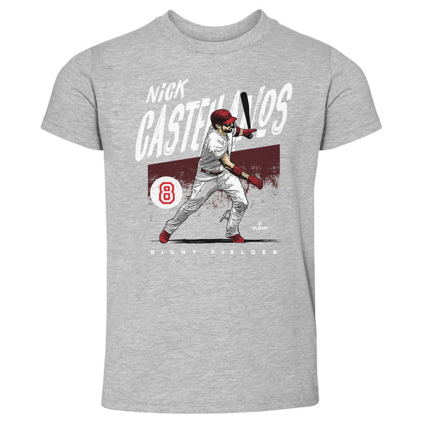 Reds right fielder Nick Castellanos and his son sell shirts for charity
