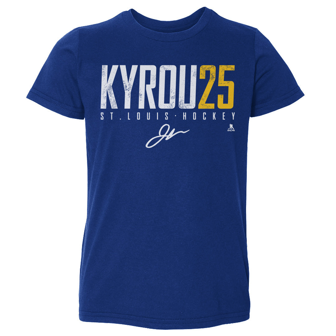 Jordan Kyrou Youth Shirt, St. Louis Hockey Kids T-Shirt