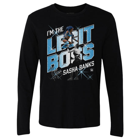 Sasha Banks Men's Long Sleeve T-Shirt | 500 LEVEL