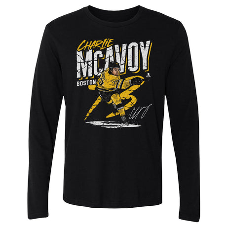 Charlie McAvoy Men's Long Sleeve T-Shirt | 500 LEVEL