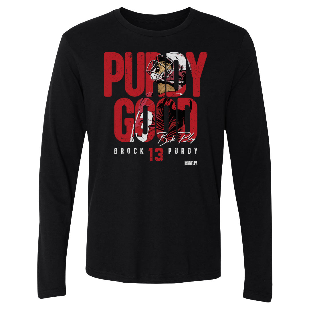 Brock Purdy Men&#39;s Long Sleeve T-Shirt | 500 LEVEL