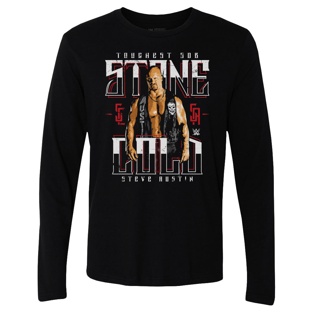 Stone Cold Steve Austin Men's Long Sleeve T-Shirt | 500 LEVEL