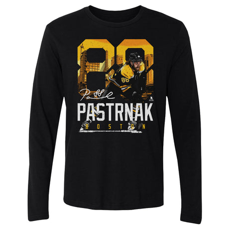 David Pastrnak Men's Long Sleeve T-Shirt | 500 LEVEL