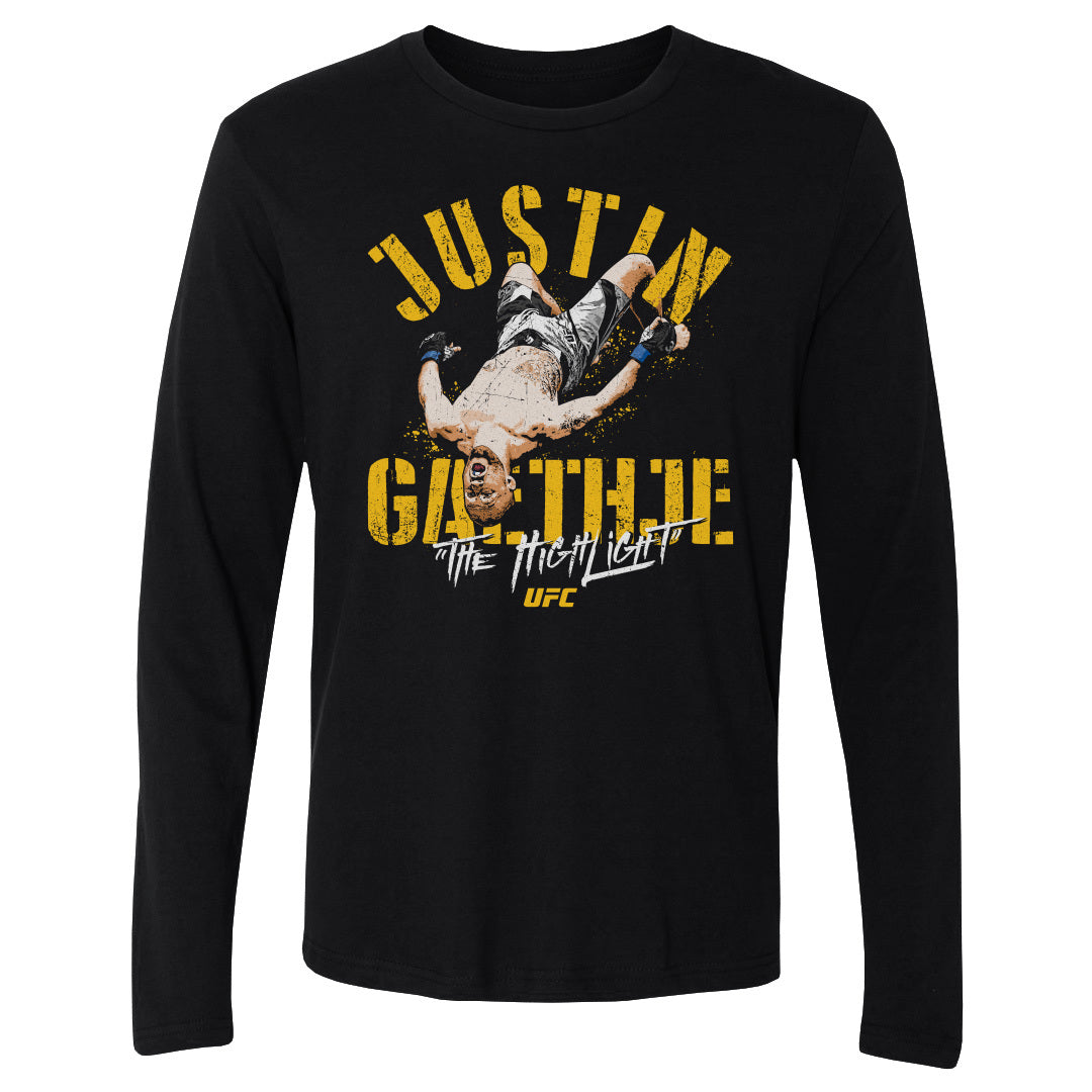 Justin Gaethje Men&#39;s Long Sleeve T-Shirt | 500 LEVEL
