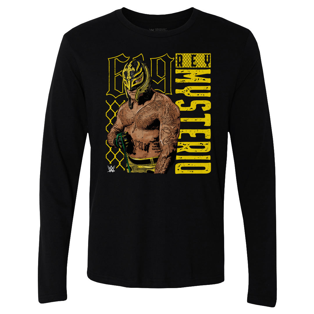 Rey Mysterio Men's Long Sleeve T-Shirt | 500 LEVEL