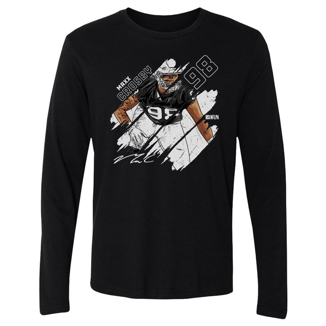 Maxx Crosby Men's Long Sleeve T-Shirt | 500 LEVEL