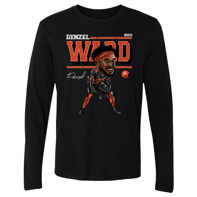 Denzel Ward Men's Long Sleeve T-Shirt | 500 LEVEL