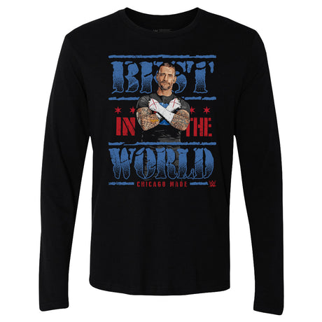 CM Punk Men's Long Sleeve T-Shirt | 500 LEVEL