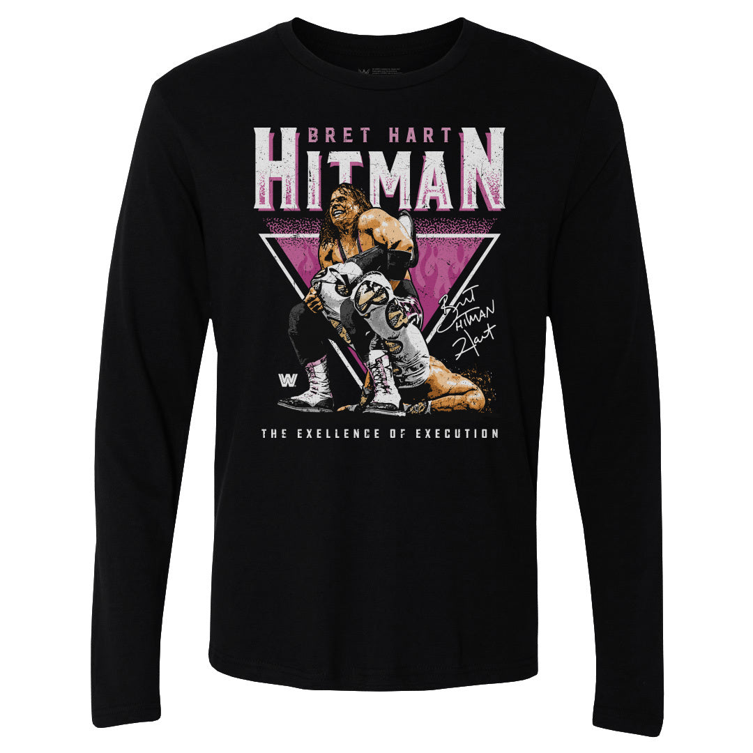 Bret Hart Men's Long Sleeve T-Shirt | 500 LEVEL