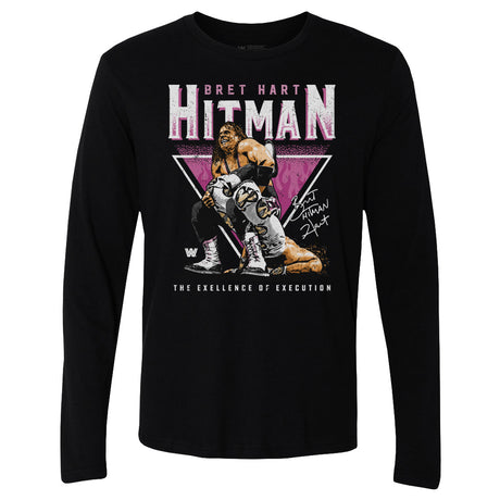 Bret Hart Men's Long Sleeve T-Shirt | 500 LEVEL