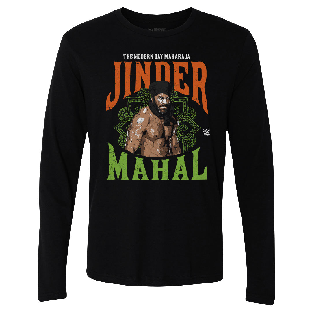 Jinder Mahal Men&#39;s Long Sleeve T-Shirt | 500 LEVEL