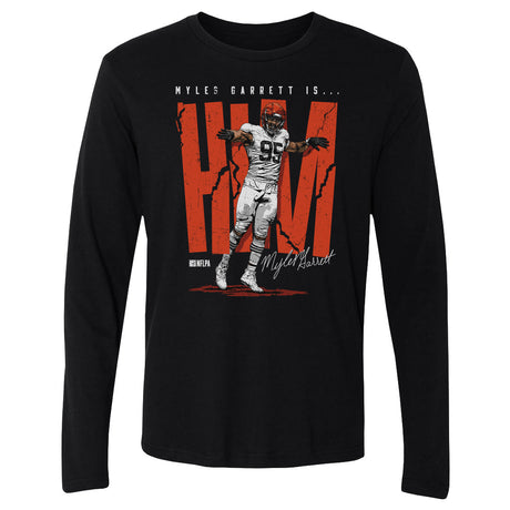 Myles Garrett Men's Long Sleeve T-Shirt | 500 LEVEL