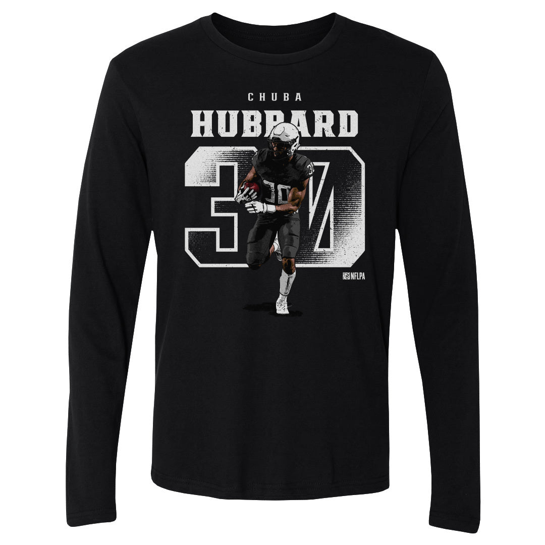 Chuba Hubbard Men&#39;s Long Sleeve T-Shirt | 500 LEVEL