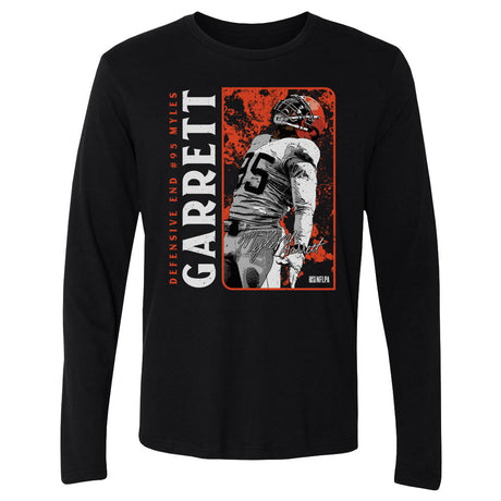 Myles Garrett Men's Long Sleeve T-Shirt | 500 LEVEL