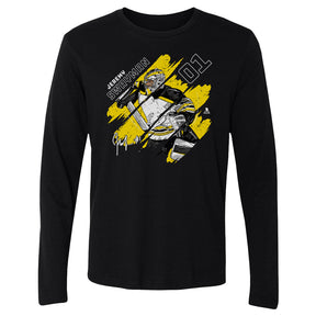 Jeremy Swayman Men's Long Sleeve T-Shirt | 500 LEVEL